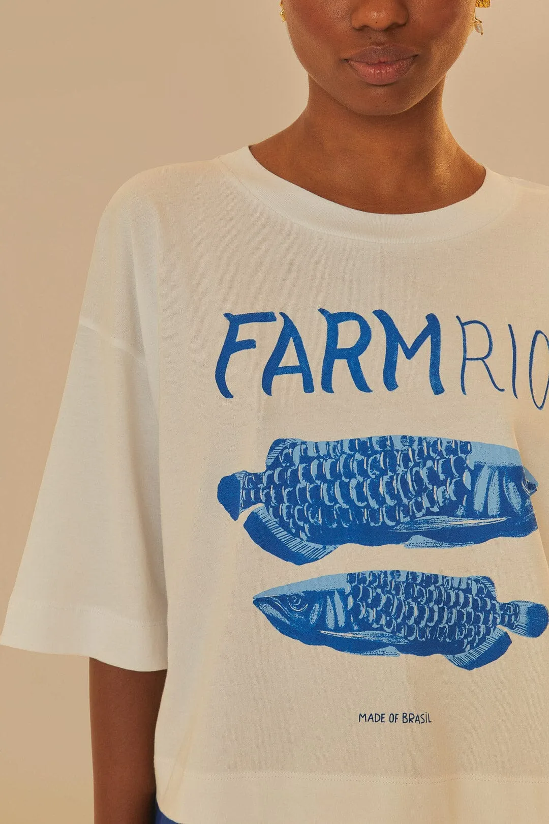 White Farm Rio Organic Cotton T-Shirt HighElasticity Daily Style