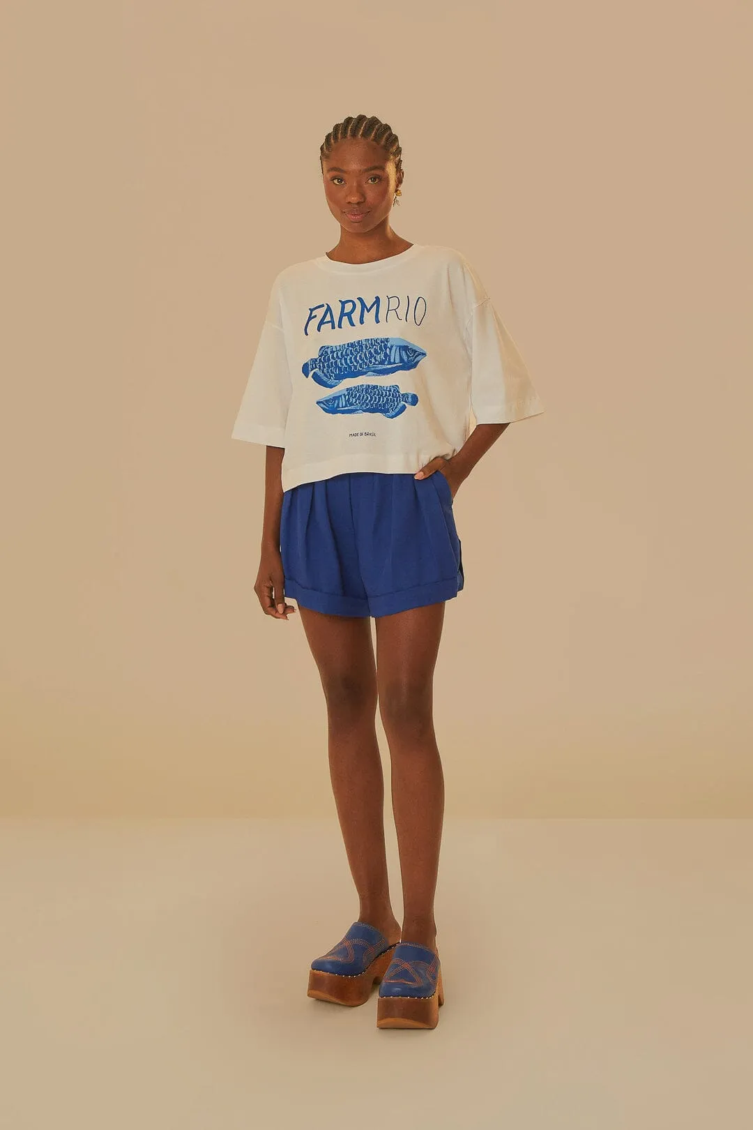 White Farm Rio Organic Cotton T-Shirt Silk Glow