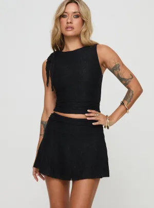 ribbed texture Non Irritating Texture Galaxia Lace Set Black