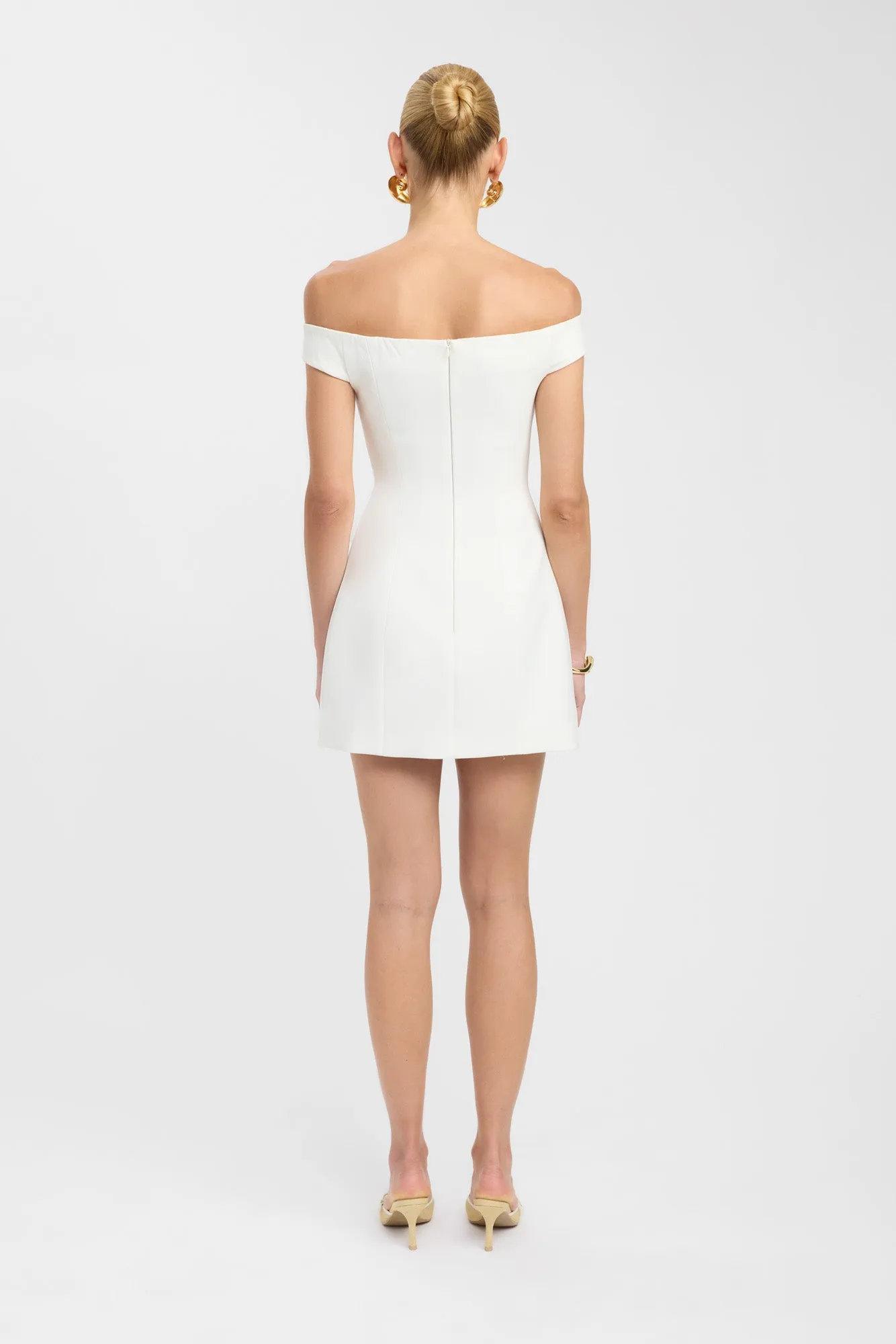 Alto Off Shoulder Mini Dress HygroscopicFiber Recycled Fit