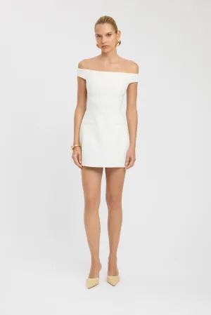 Alto Off Shoulder Mini Dress LayeredPaneling Office Glam