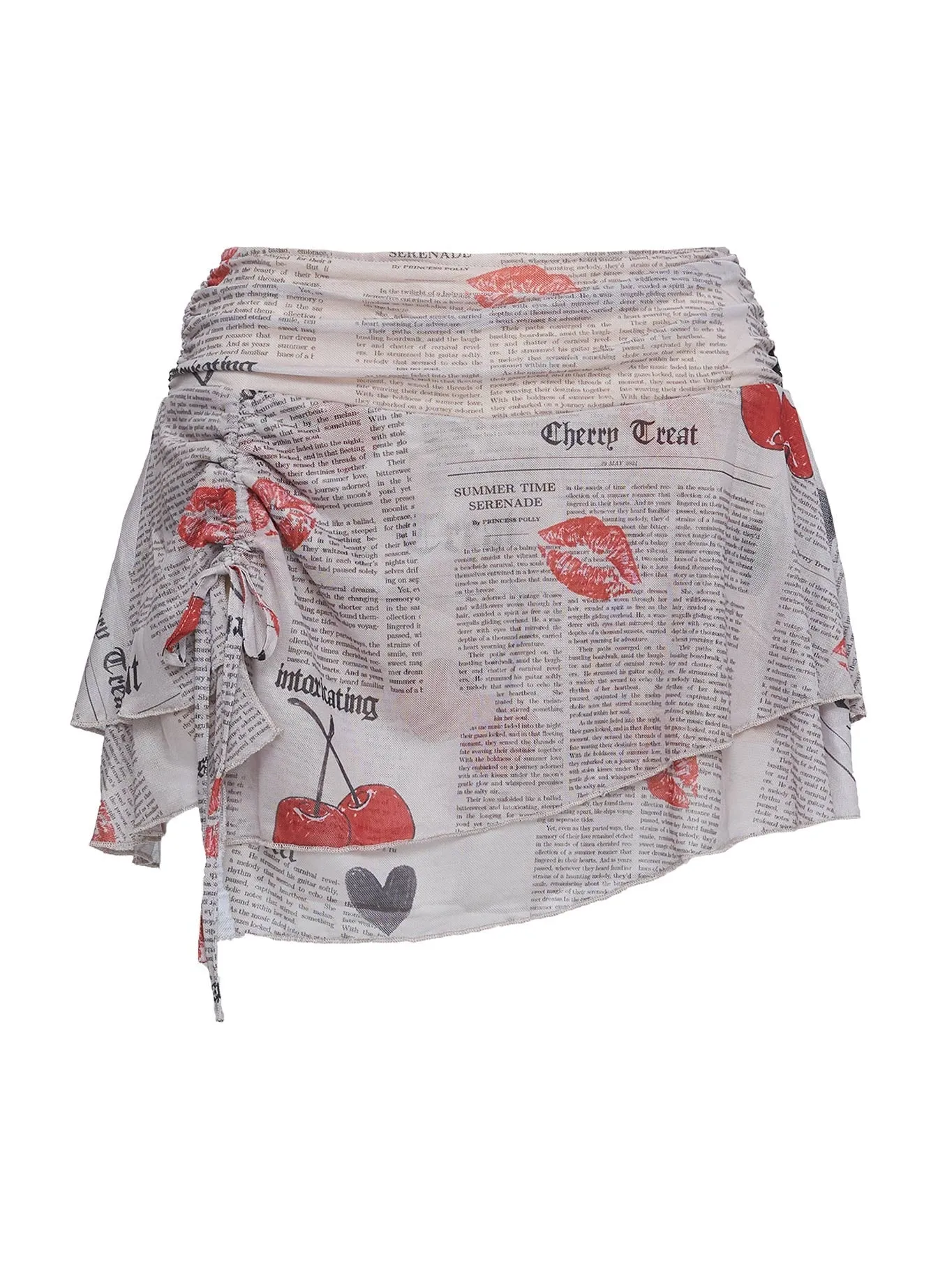 Rosee Frill Mini Skort Pink Multi Modern Cut