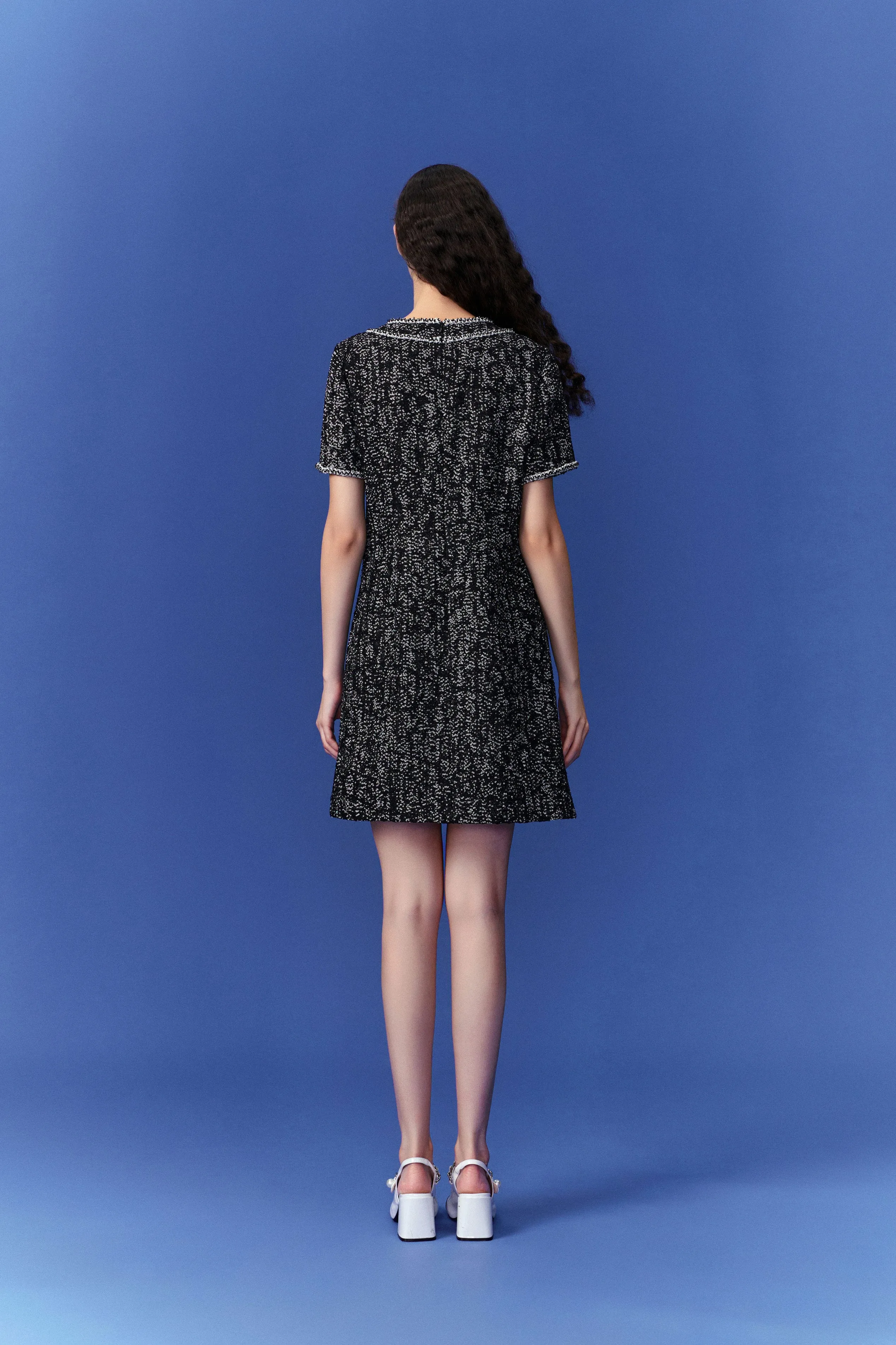 Prestige Patch-pocket Tweed Dress Craft Core FastDrying Inner Layer