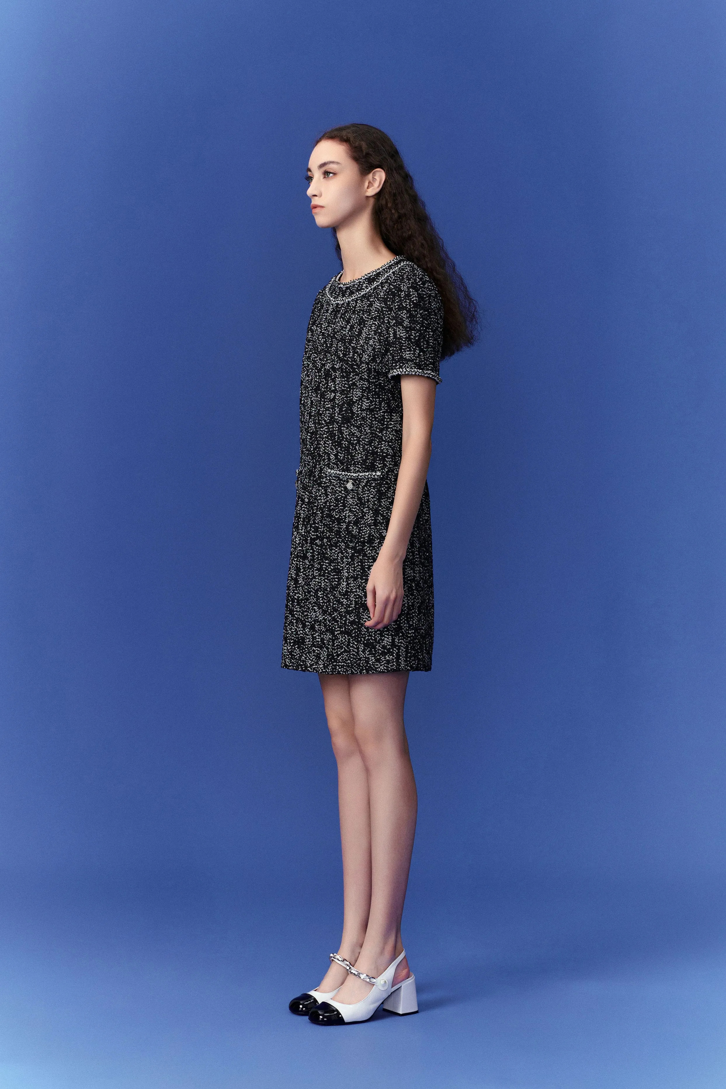 AntiFadeTechnology Prestige Patch-pocket Tweed Dress