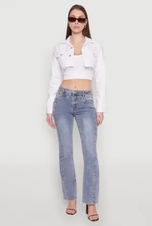 Casual Spring Mood Classic Wear Madden Girl Cut Out Pintuck Jeans