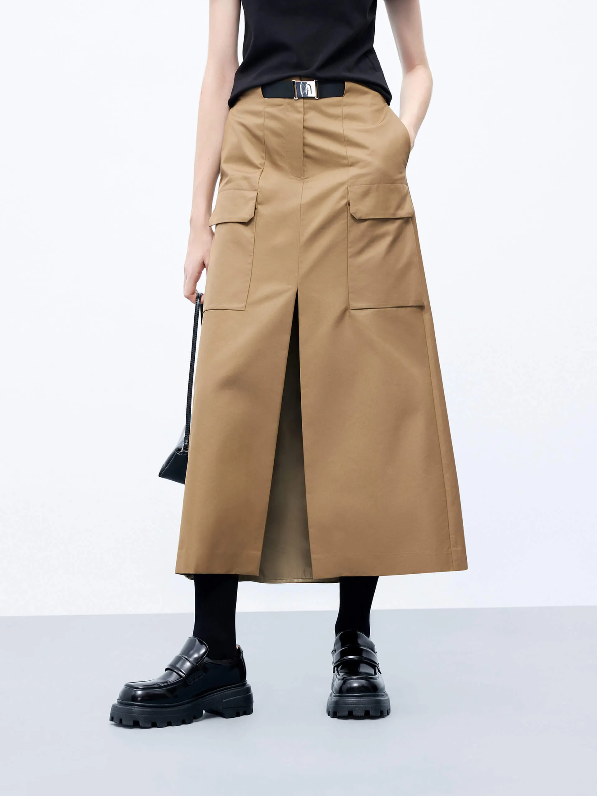Front Slit Cargo Skirt Wardrobe Hero Future Fashion