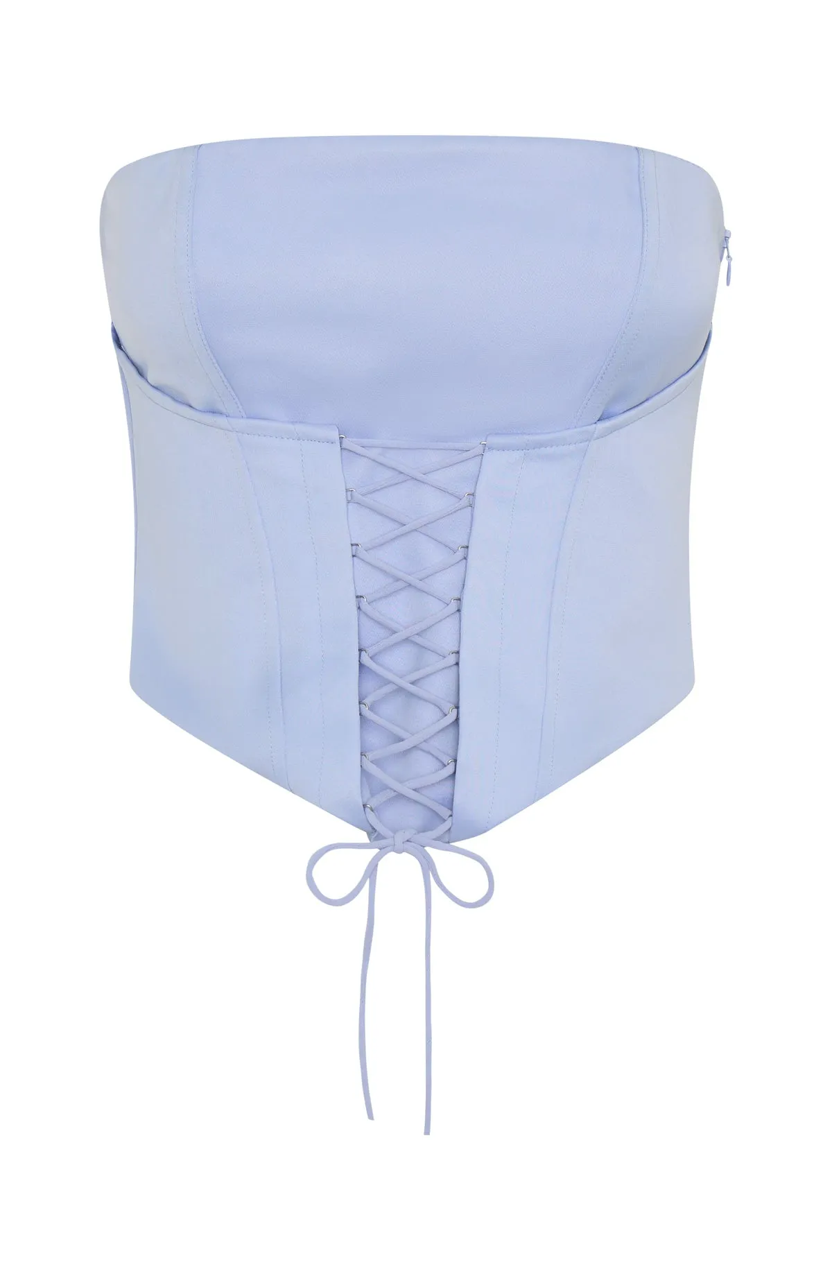 AllDaySoftness Reflective details Dreamer's Anthem Strapless Bustier Cornflower Blue
