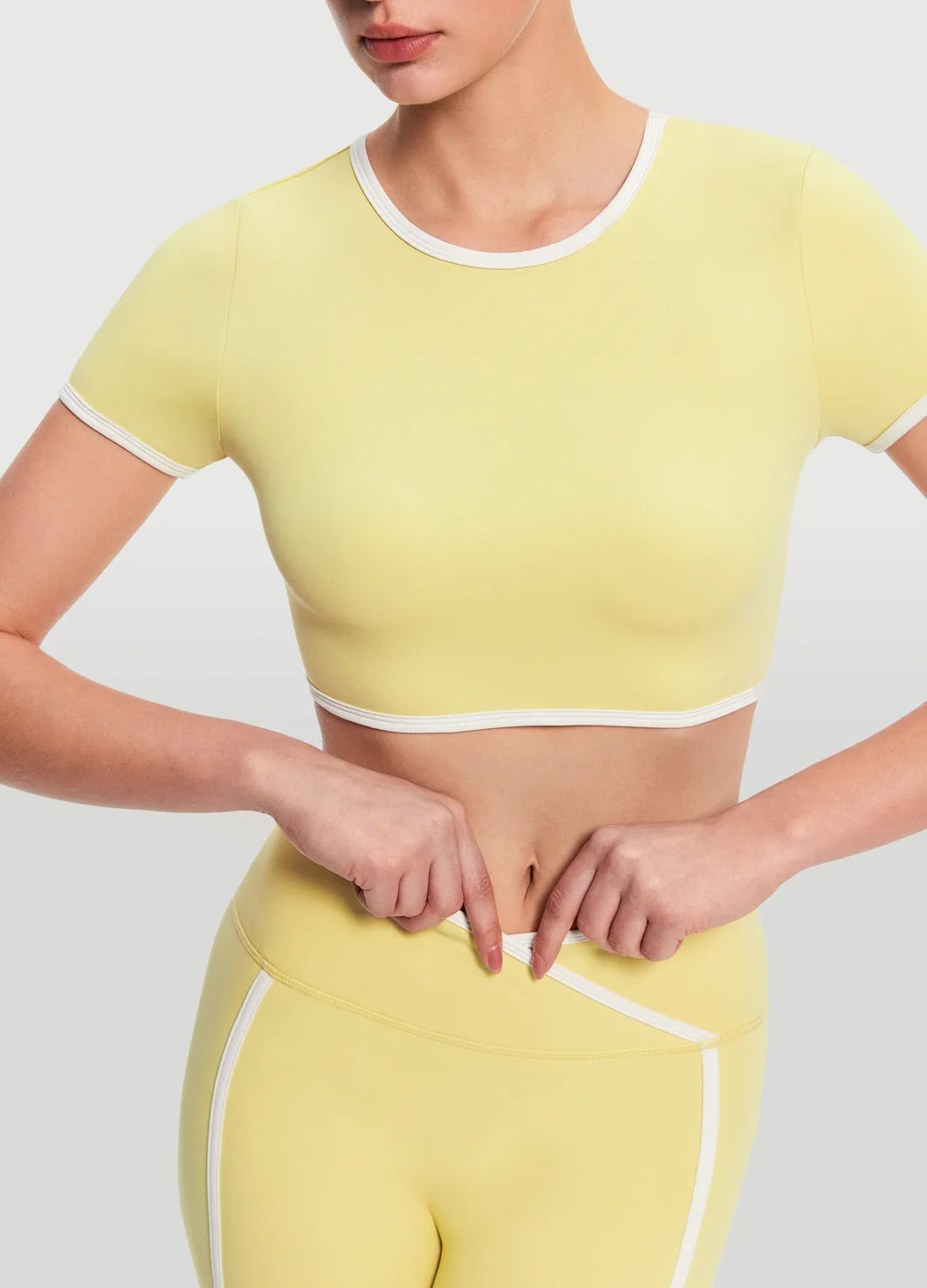 Casual Cropped T-Shirt safe for skin Functional Look
