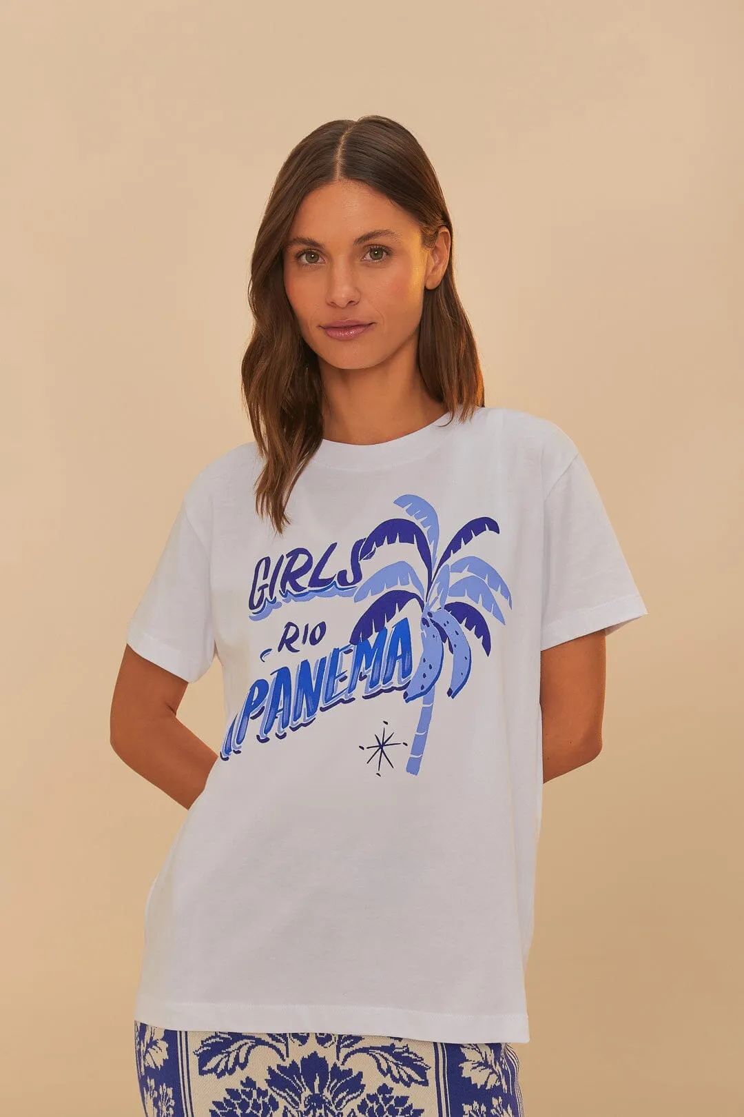 clean look StretchableFabric Off-White Girls Rio Ipanema T-Shirt