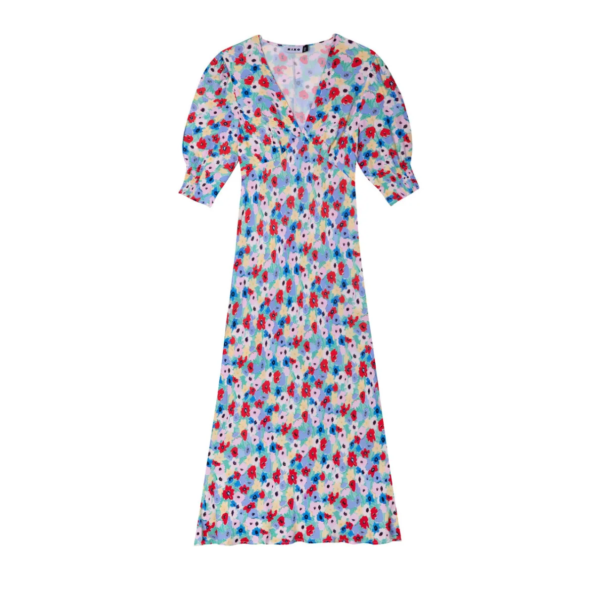 Zadie Dress Spring Ink Floral Durable Stitching