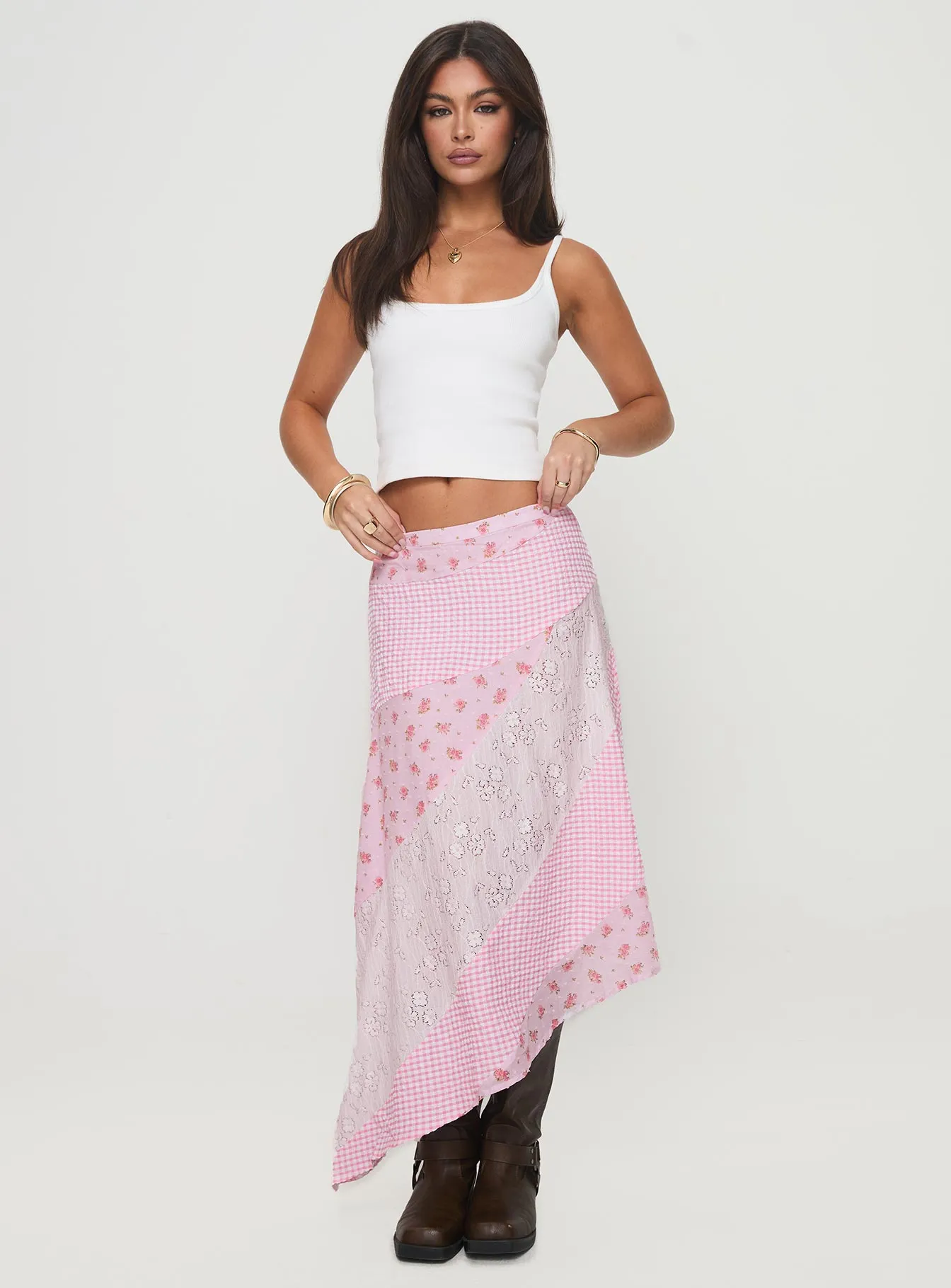Bold Mood Outfit Focused Rennar Maxi Skirt Multi