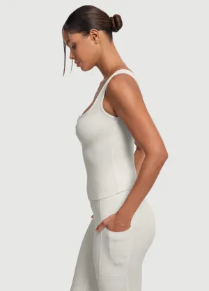 Multi Directional Stretch year - round use Button Front Tank Top