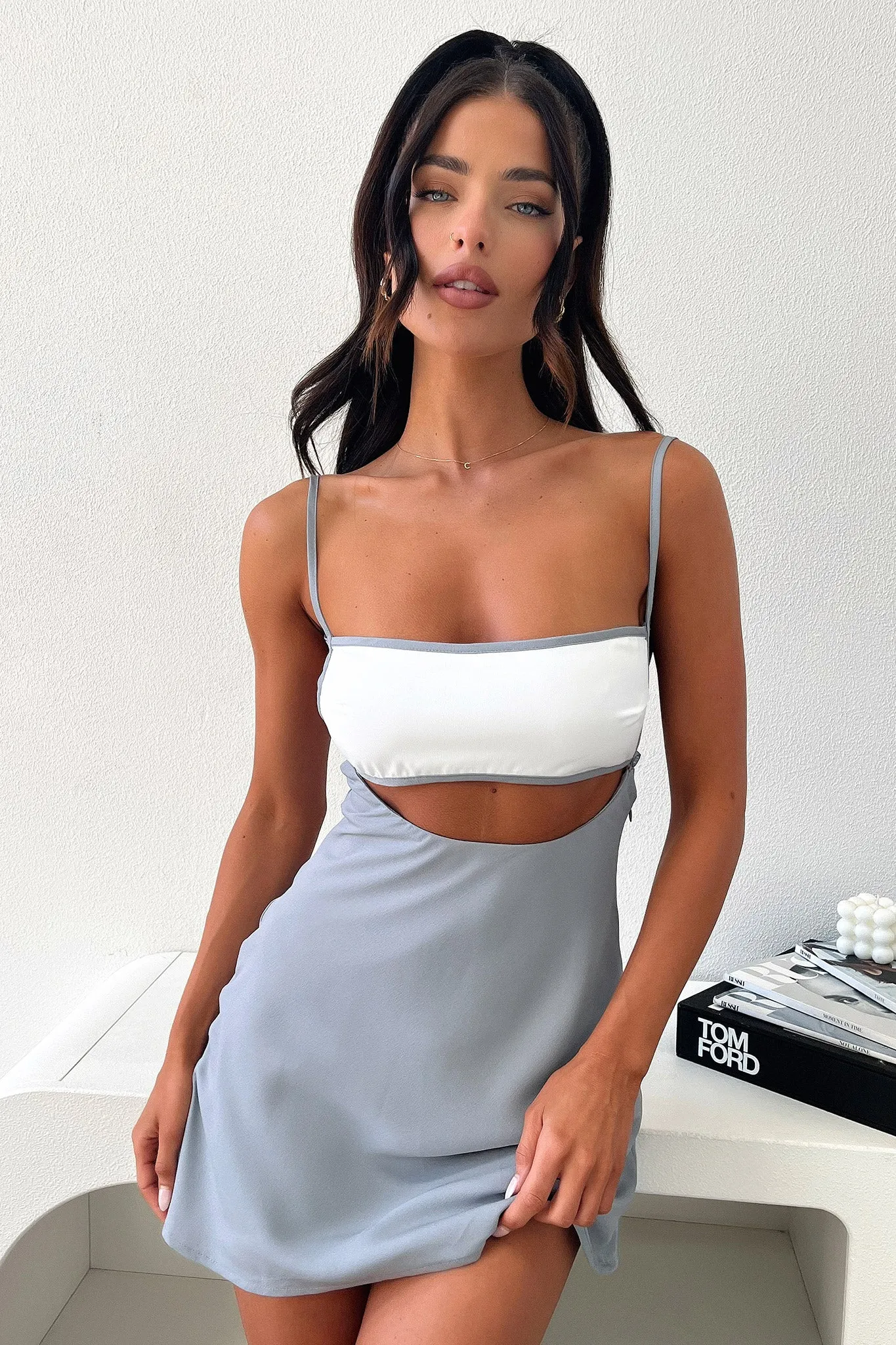 Kora Dress - Grey Odor Resistant Finish Baddie Vibe
