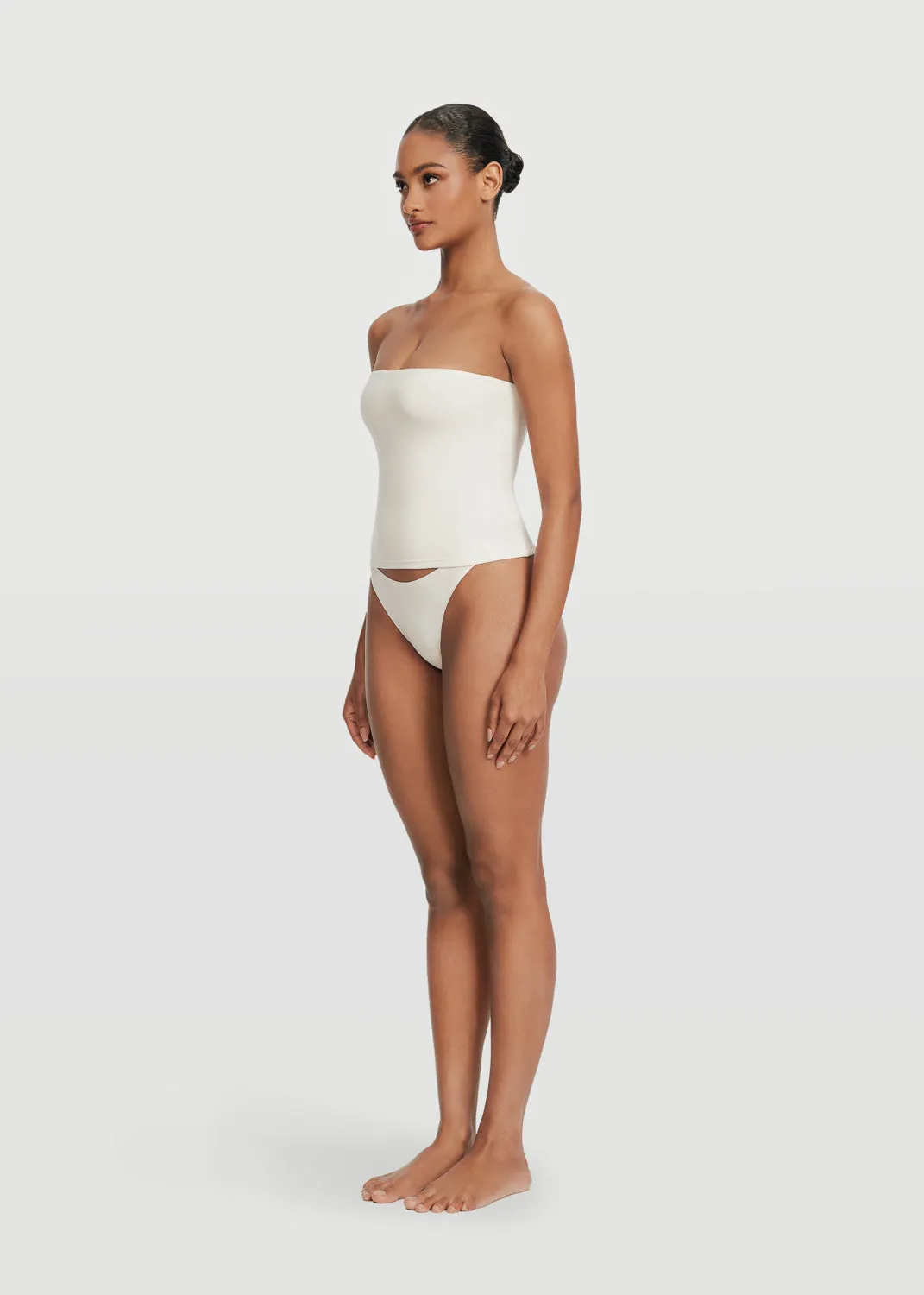 Seamless Full-Length Tube Top Stylish Hoodie Simple Pullover