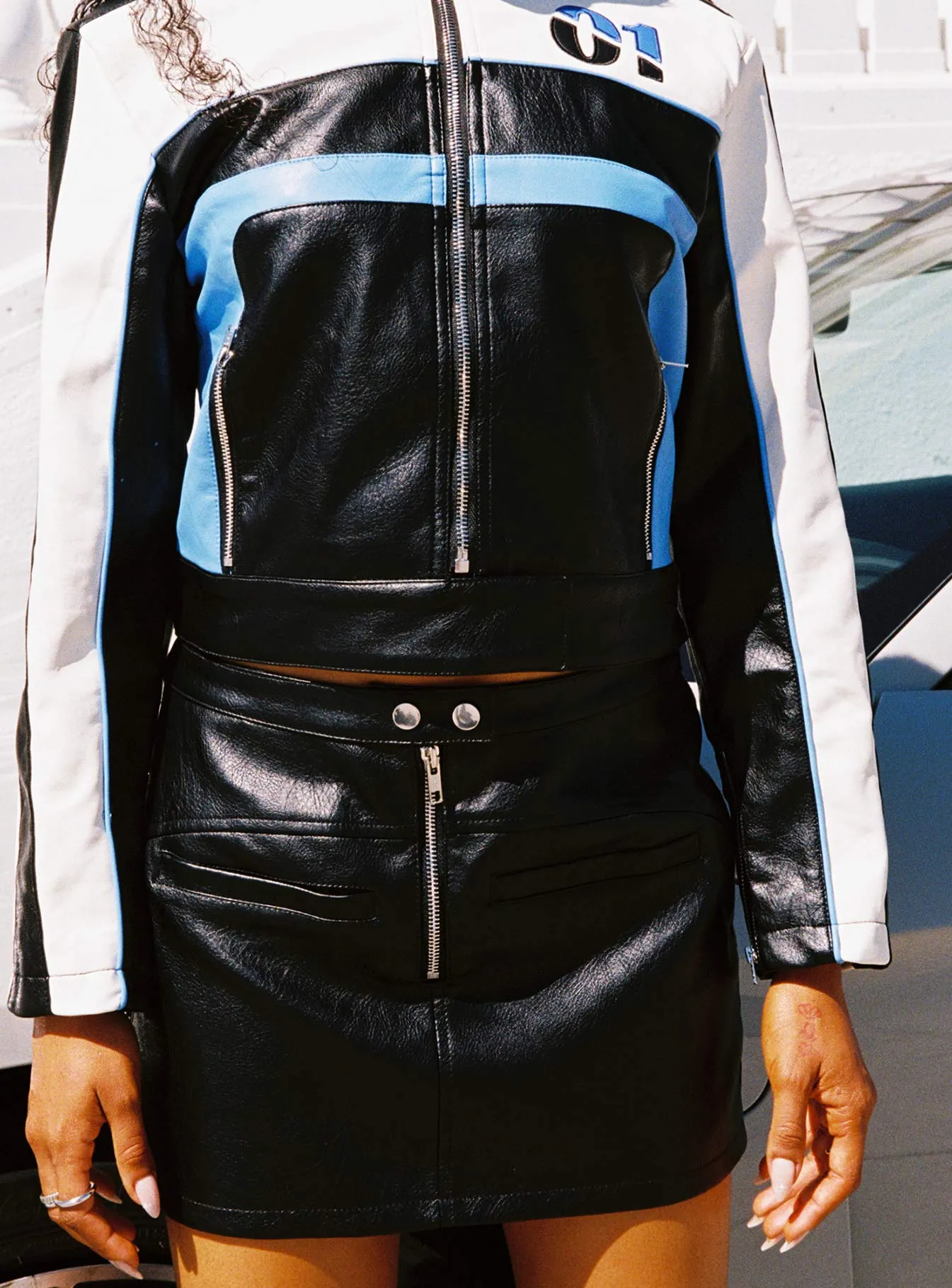Test Drive Mini Skirt Black Chic casual Minimalist Style