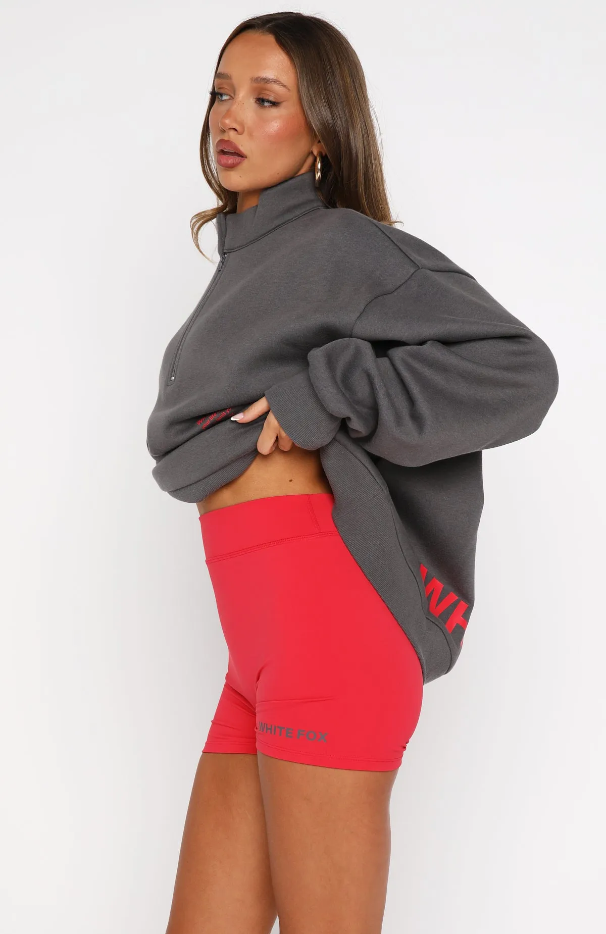 skin friendly Caught Up With You Bike Shorts Red