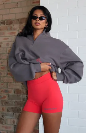 Caught Up With You Bike Shorts Red QuickAccessPockets Double Layered Knees