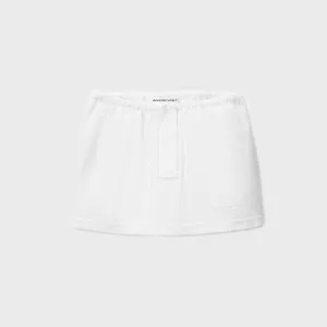 Classic Comfort T by Alexander Wang Mini Deconstructed Polo Skort - Vintage White