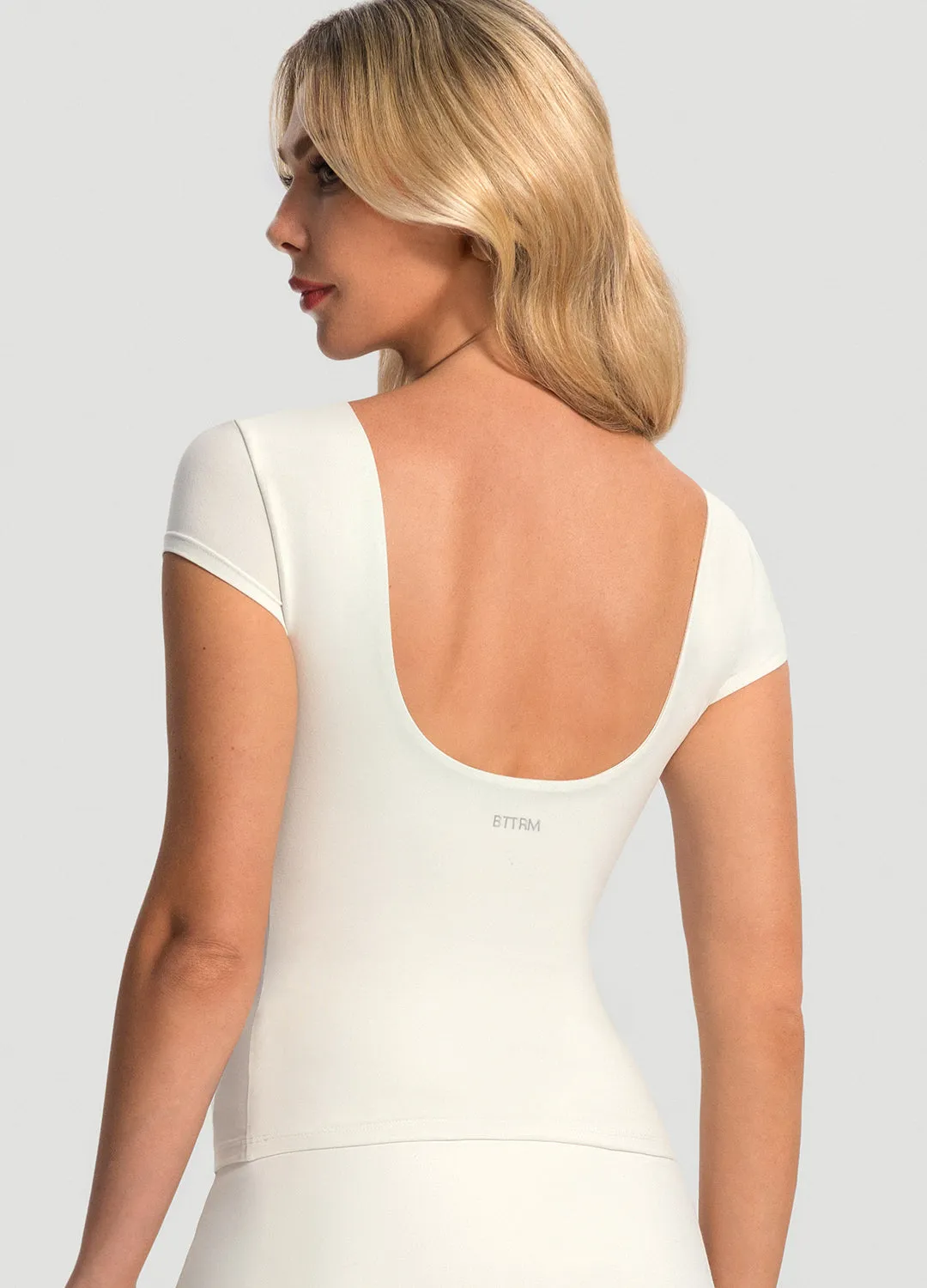 Effortless Wear Open-Back T-Shirt