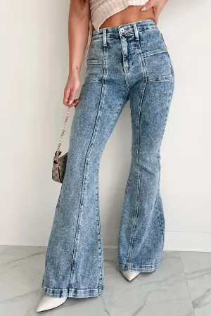 Mirella High Rise Boot Cut Special A Jeans (Medium Dark) Comfort Cushion Neckline Non Irritating Label