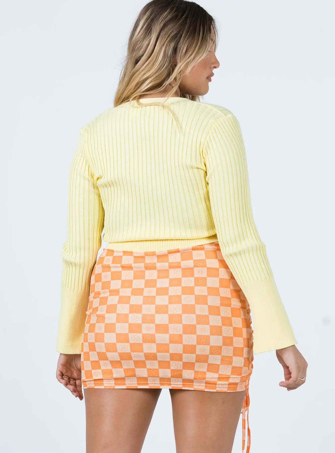 Laidback Mood Rylan Mini Skirt Orange