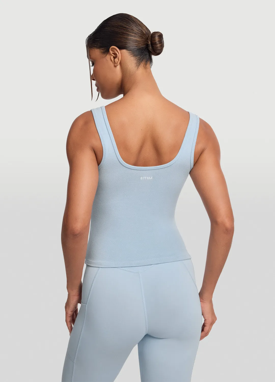 Button Front Tank Top Military - grade color scheme