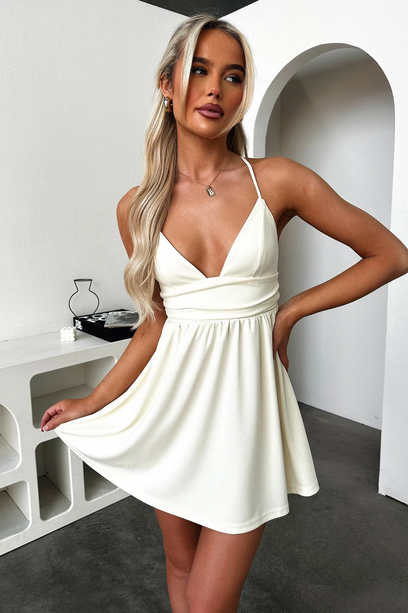 Hyland Mini Dress - Yellow Charming Style