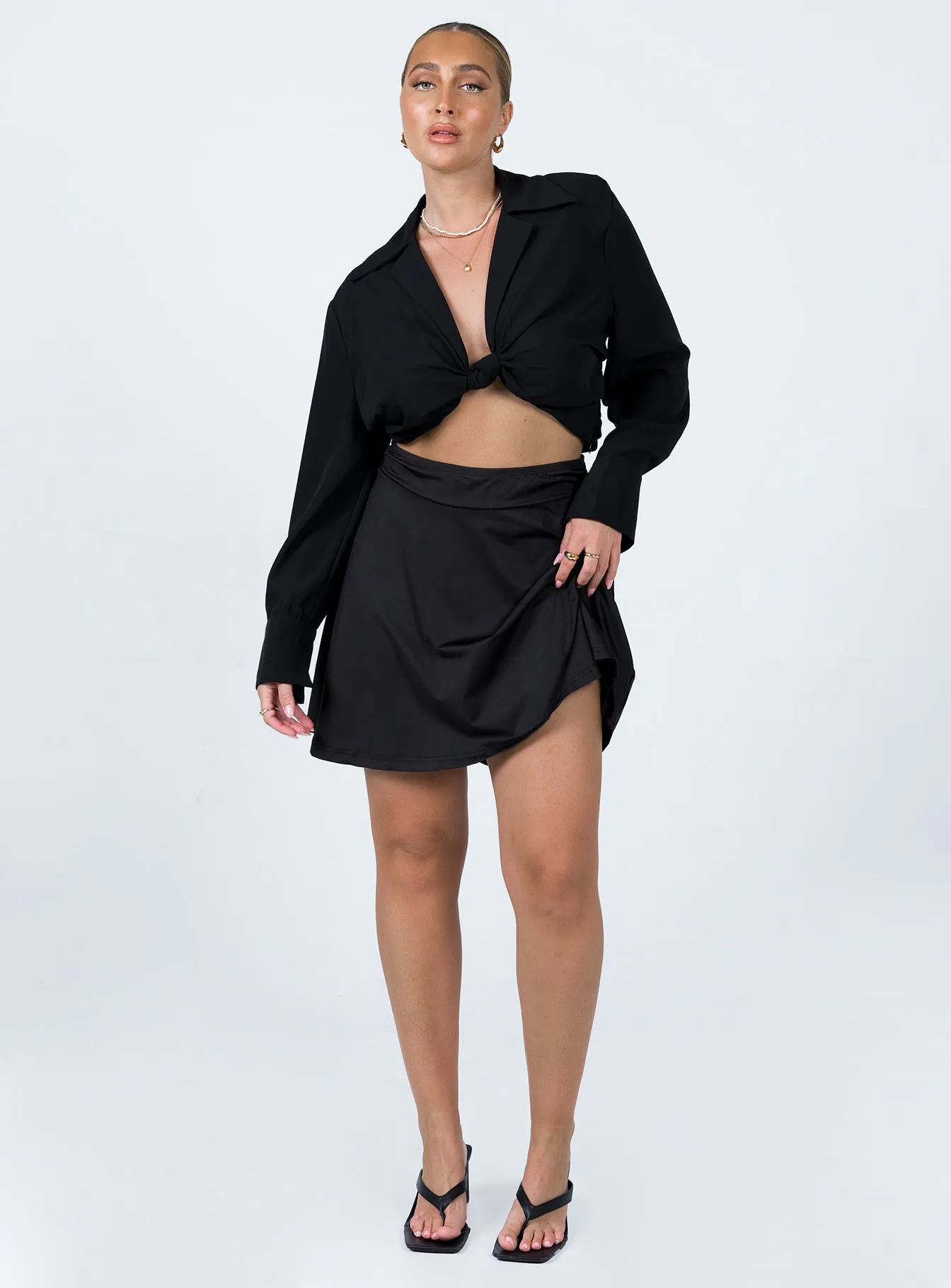 Em Mini Skirt Black Boutique Exclusive Chill Wear