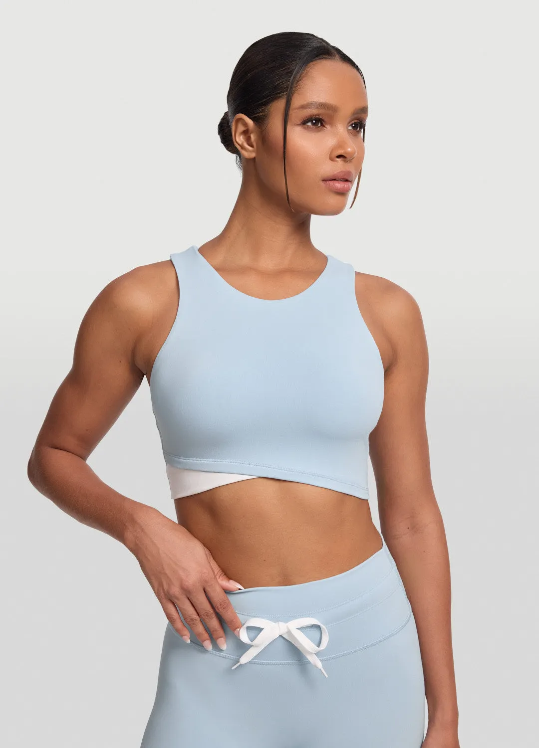 Indoor Comfort Two-Tone Crop Top