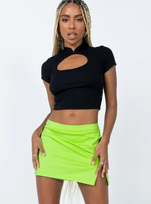 Material Innovation Aisha Mini Skirt Green