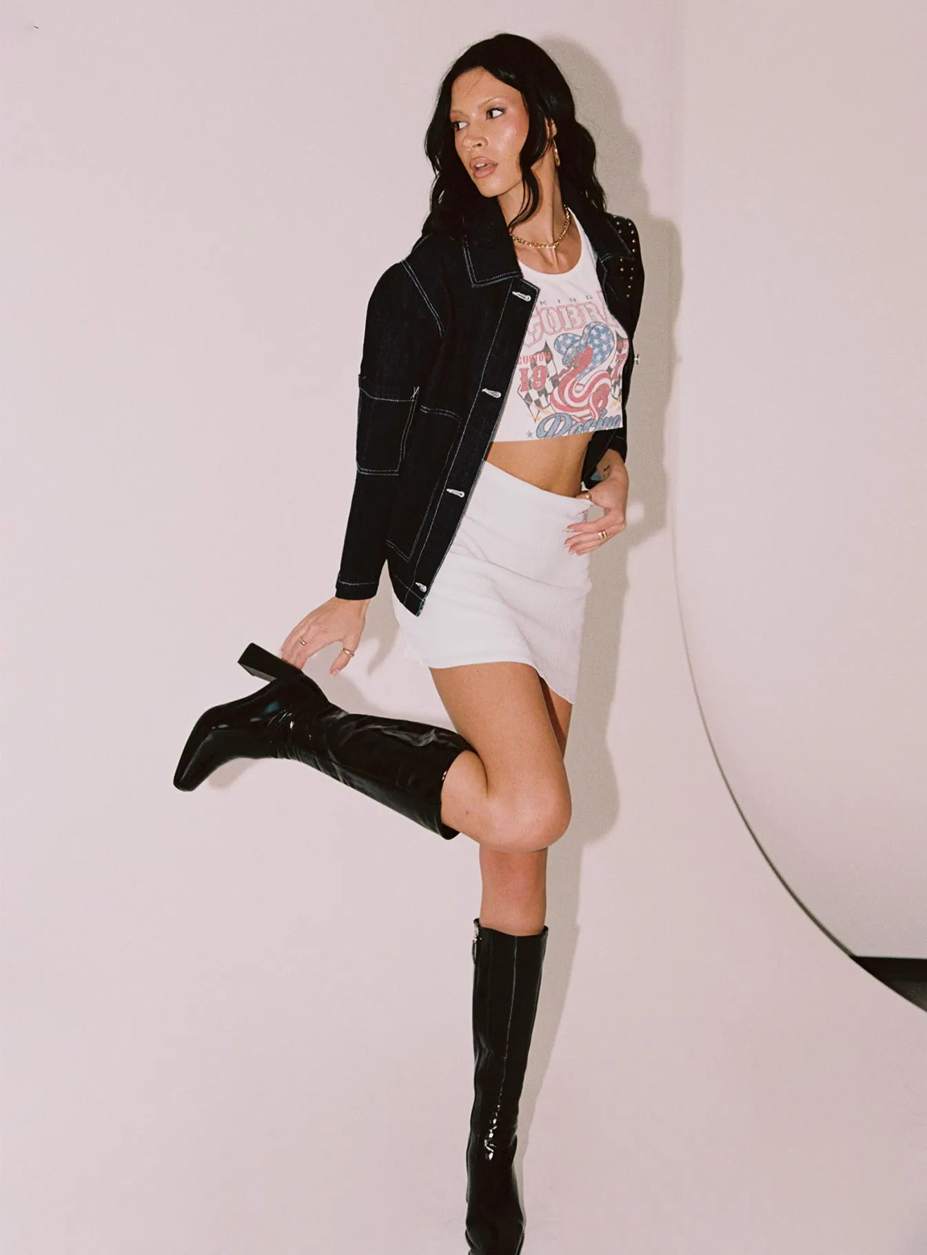 Gentle Comfort Soft Layers Buddy Mini Skirt White