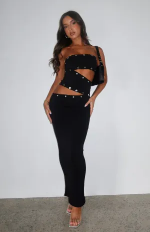 Ski Core Back At One Maxi Dress Black