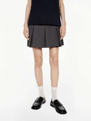 Zipper Pleated Mini Skirt beaded embellishment Everyday Vibe