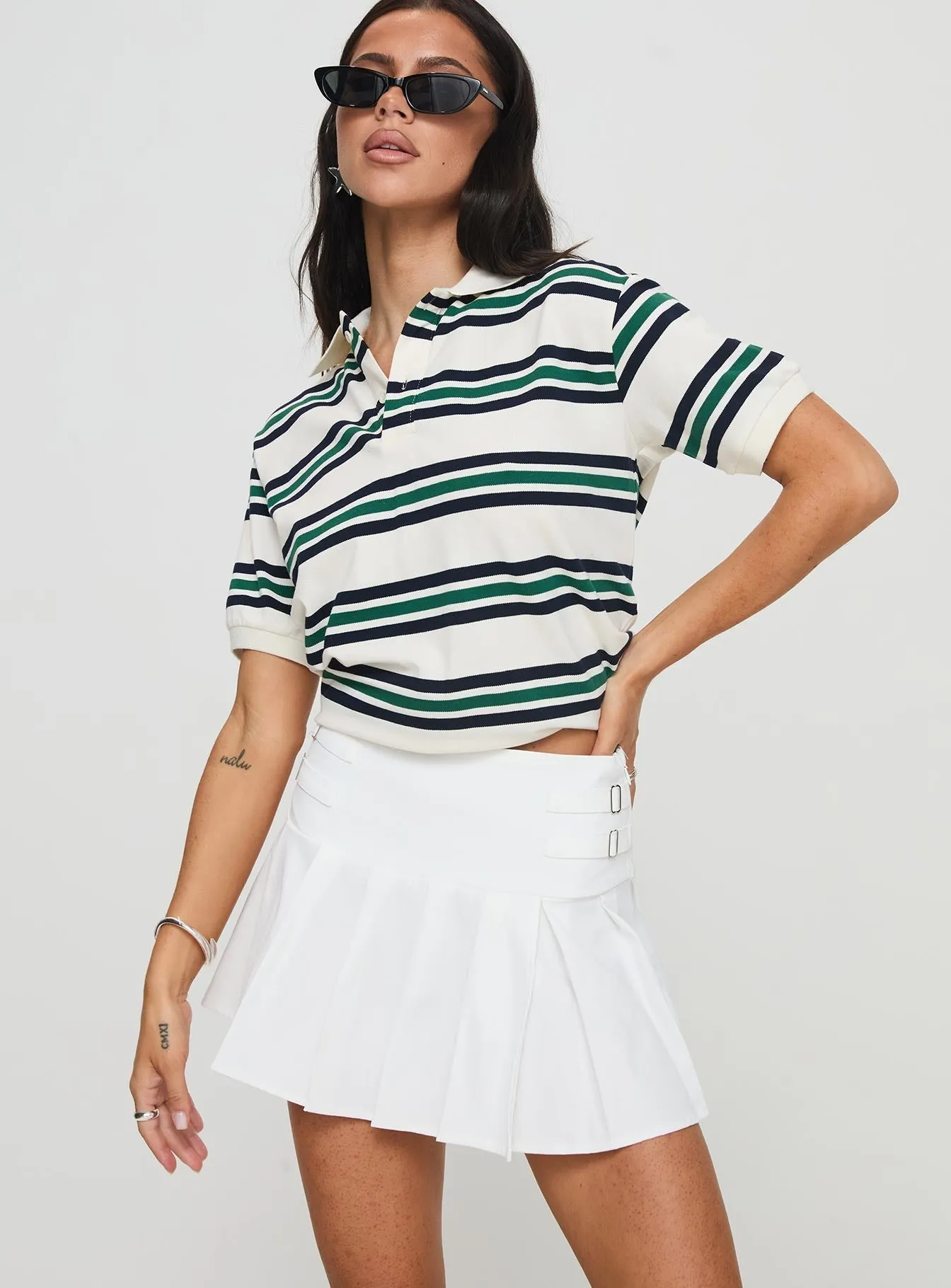 Outdoor Outfit Cartwright Mini Skirt White