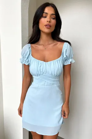 Carrie Mini Dress - Blue Edge Shine Urban Rush