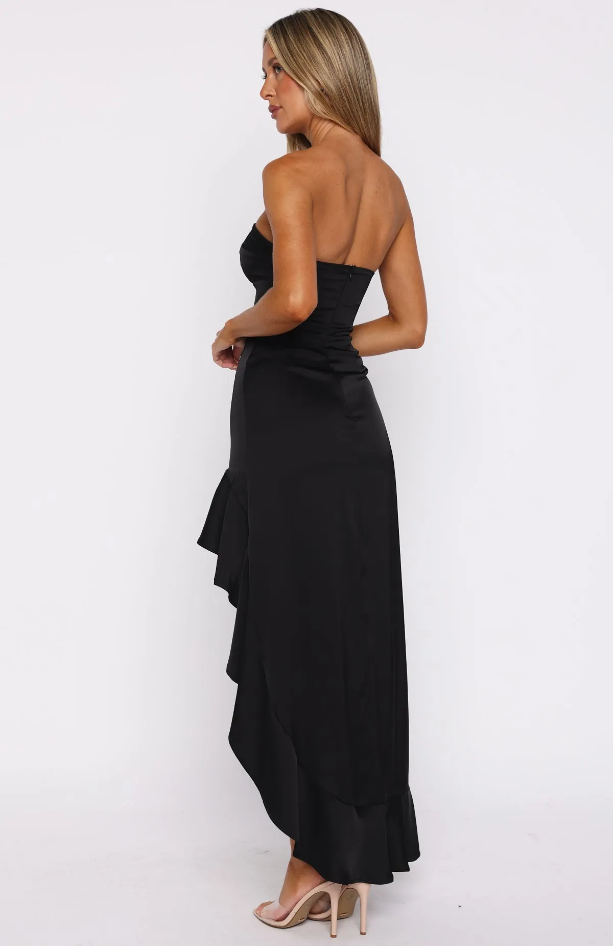 Vacation Mood Statements Like This Strapless Maxi Dress Black