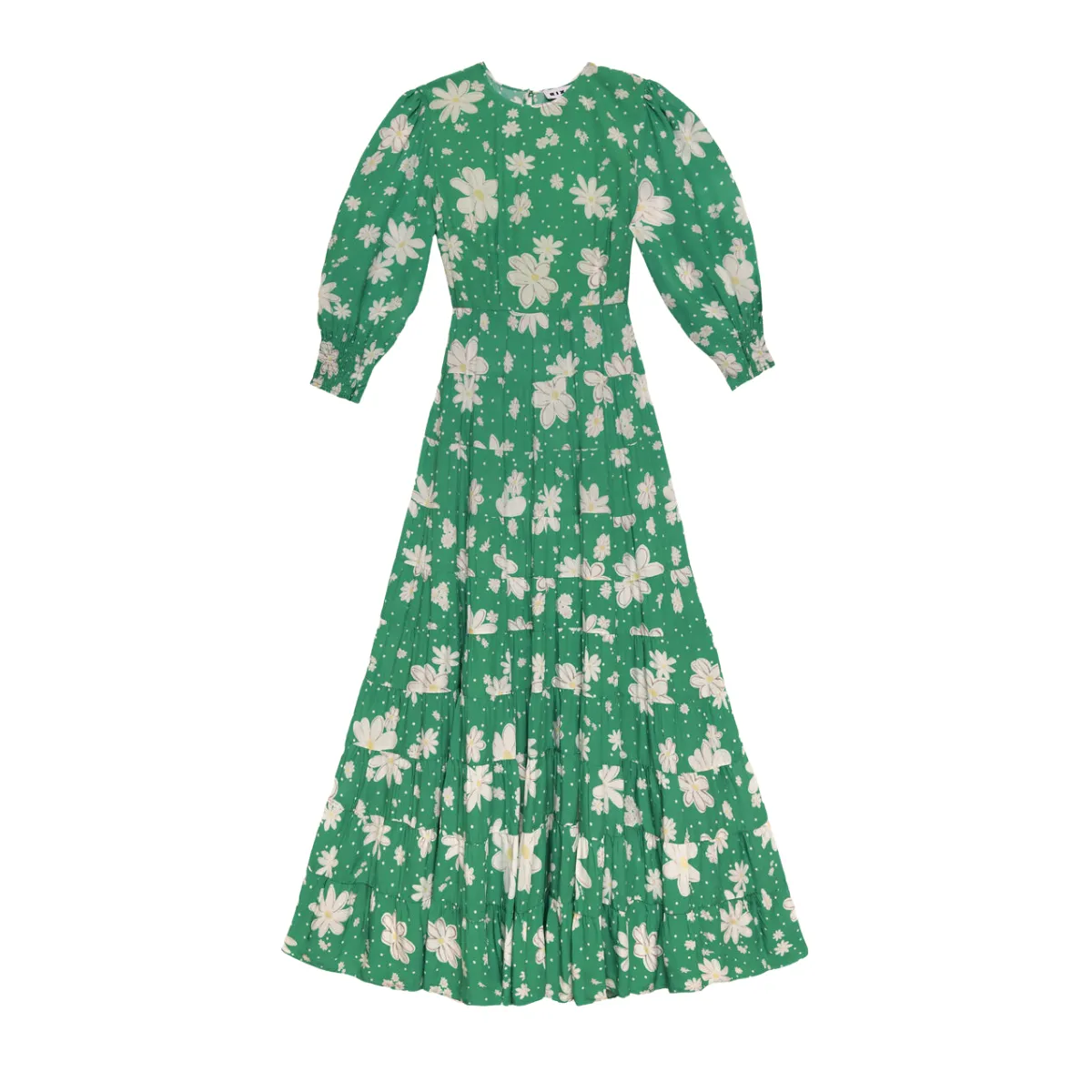 Wind Ease Kristen Dress Green Daisy Dream