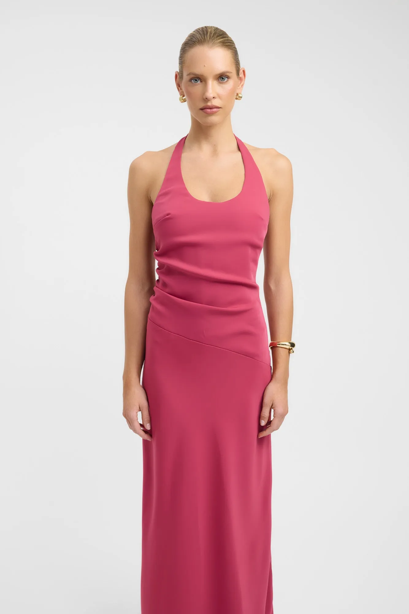 Maria Halter Maxi Dress Glitter Fit AdjustableWaistband