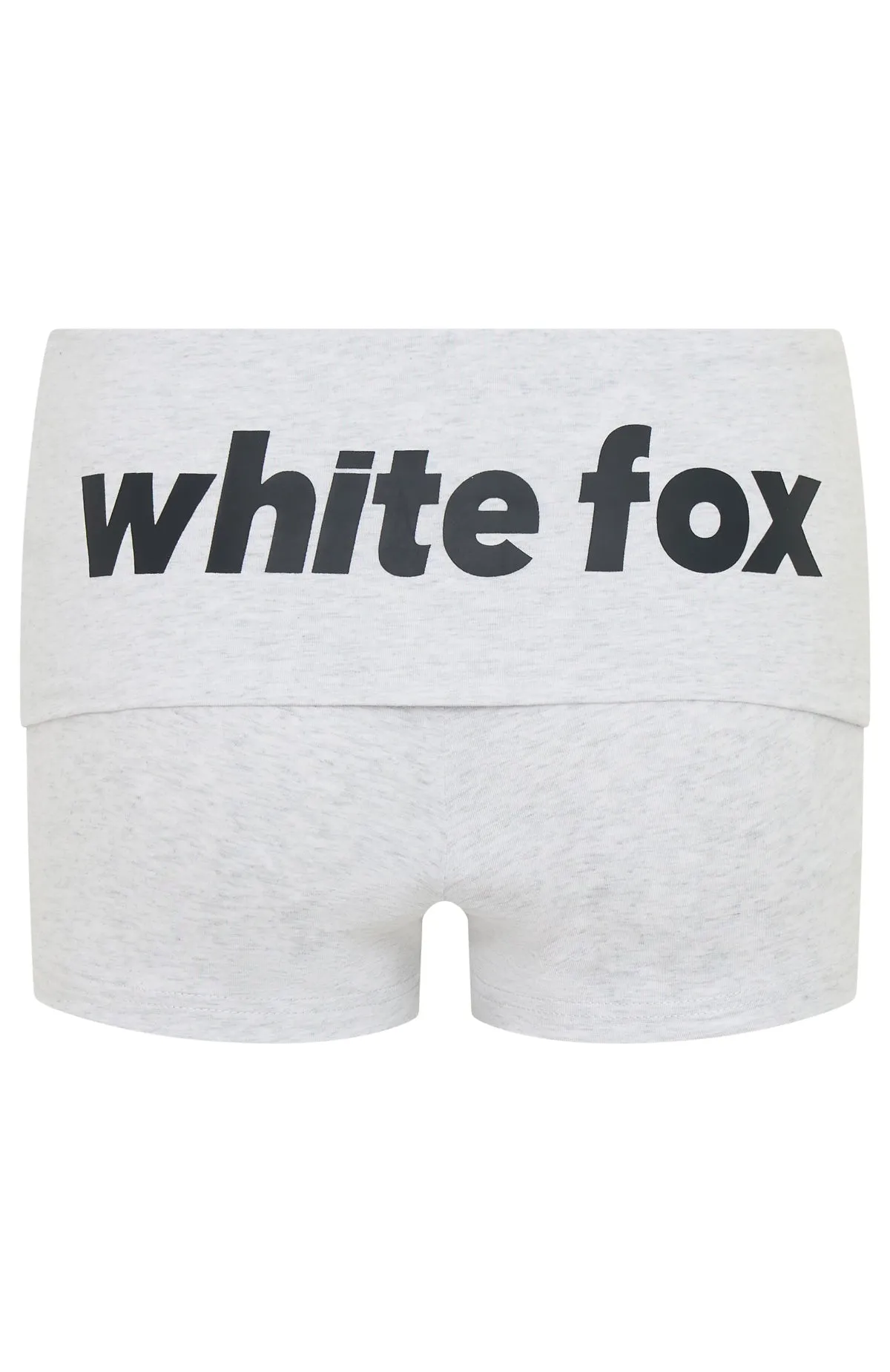 Anti Static Finish Pastel Colors From The Archives Gigi Fold Over Booty Shorts Grey Marle