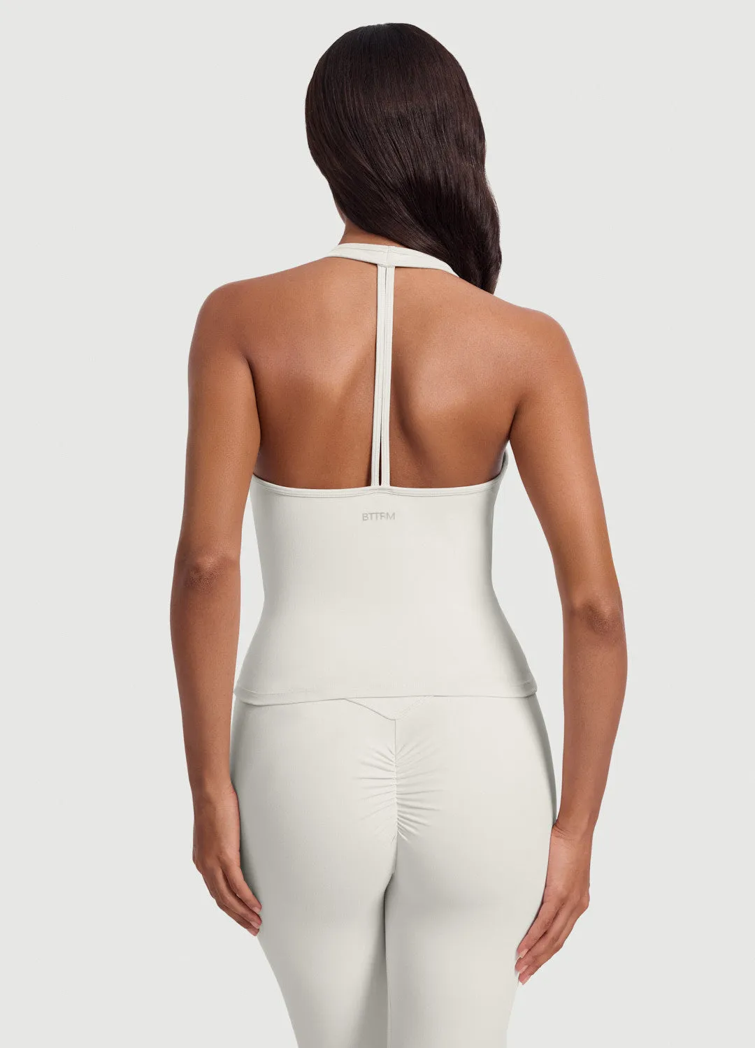 Open Back Halter Tank Top low quality