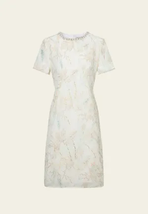 Embellished Floral-embroidery Cheongsam Love Energy