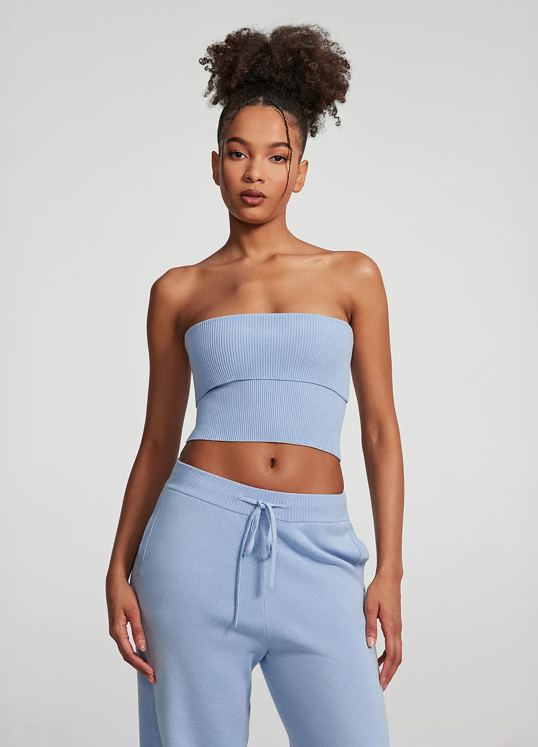 Chunky Knit Crop Top Everyday Look Cozy Wear