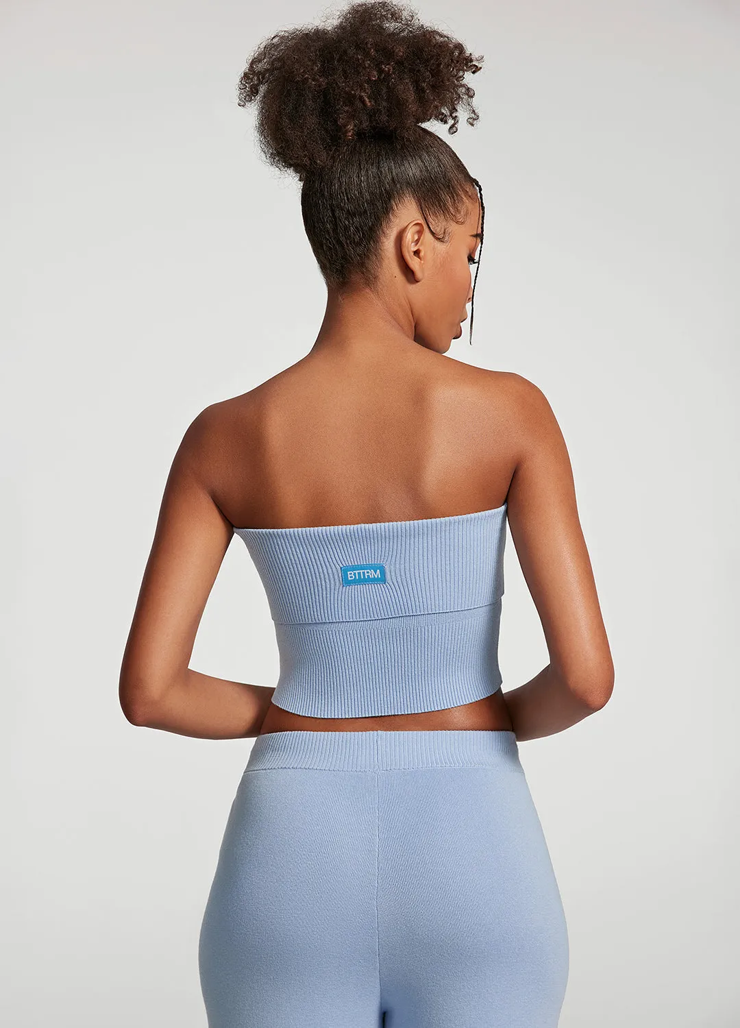 Convertible Design EcoFriendly Material Chunky Knit Crop Top