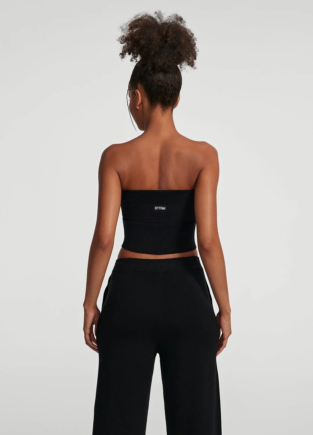 Chunky Knit Crop Top TaglessNecklineComfort UPFProtection