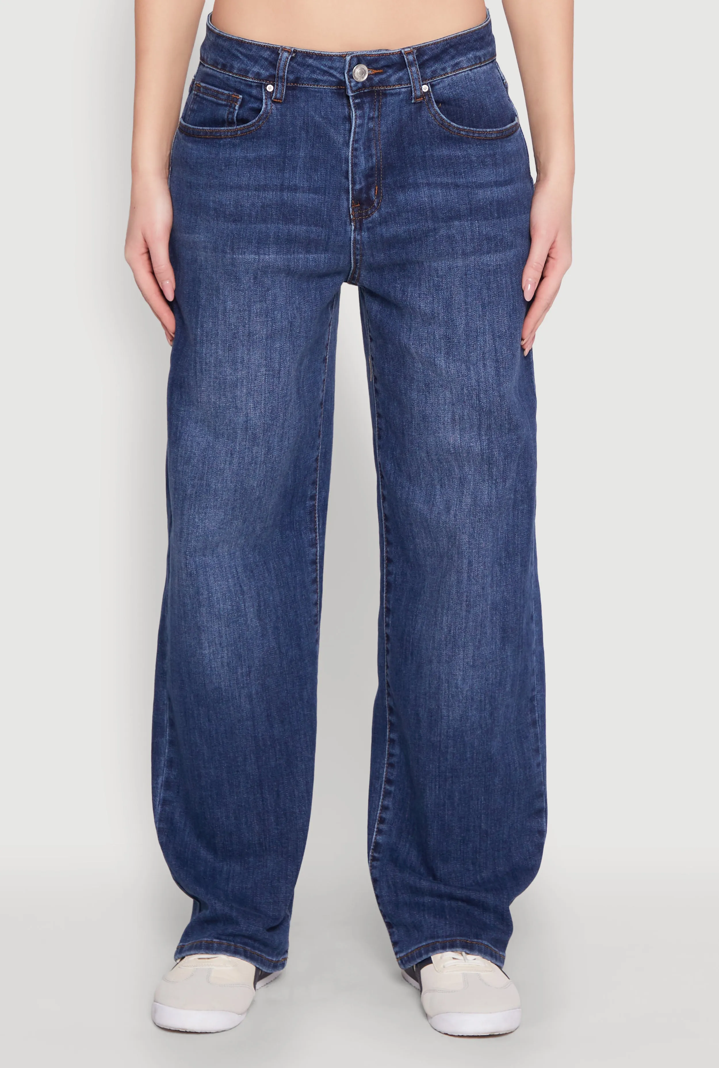 Essential Piece Unisex Wear Artist Vibe WAX Mid Rise Whiskered Straight Leg Jeans