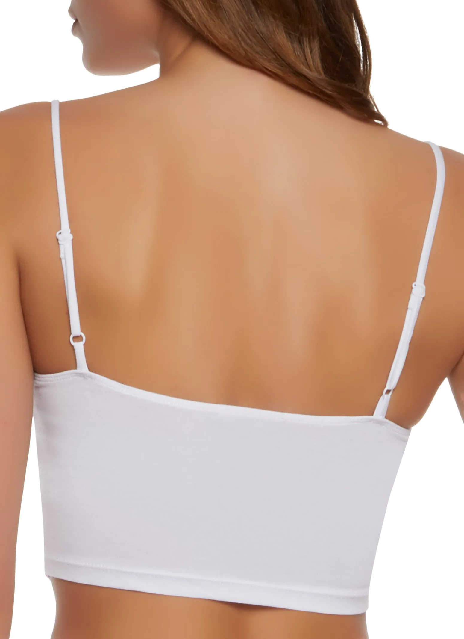 Easy Fresh Square Neck Hanky Hem Crop Top
