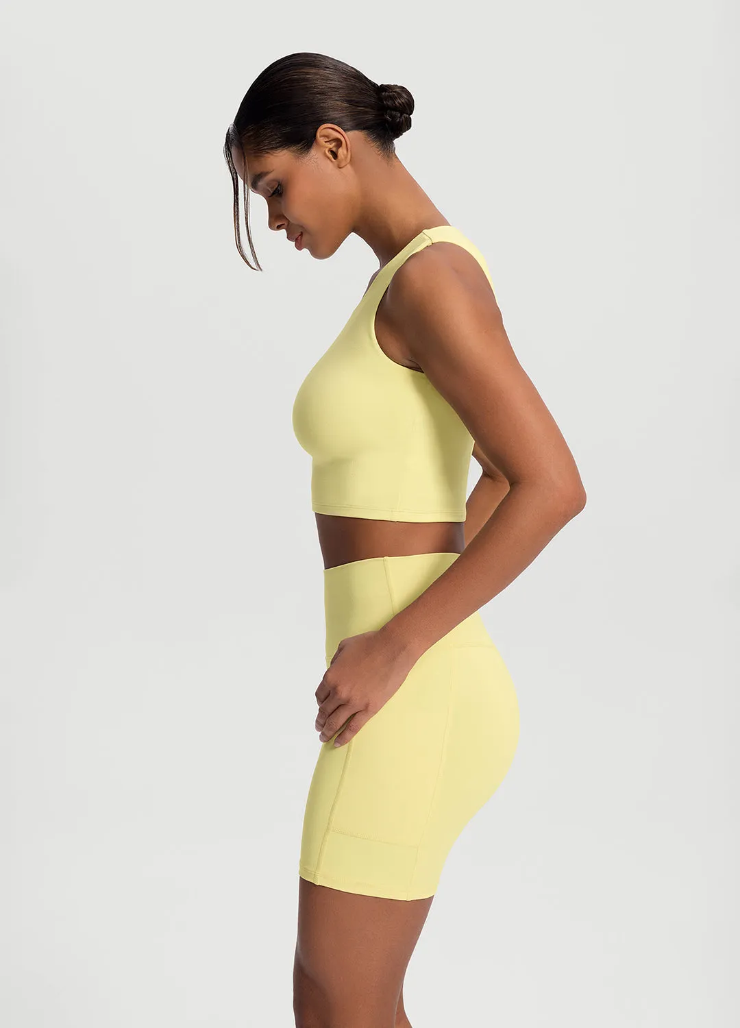 technology innovation High Neck Cropped Tank Top