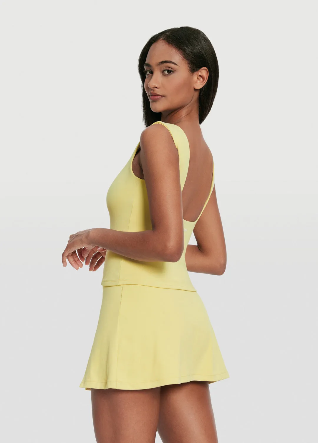 Odor Control Nanotechnology Open Back V-Neck Top