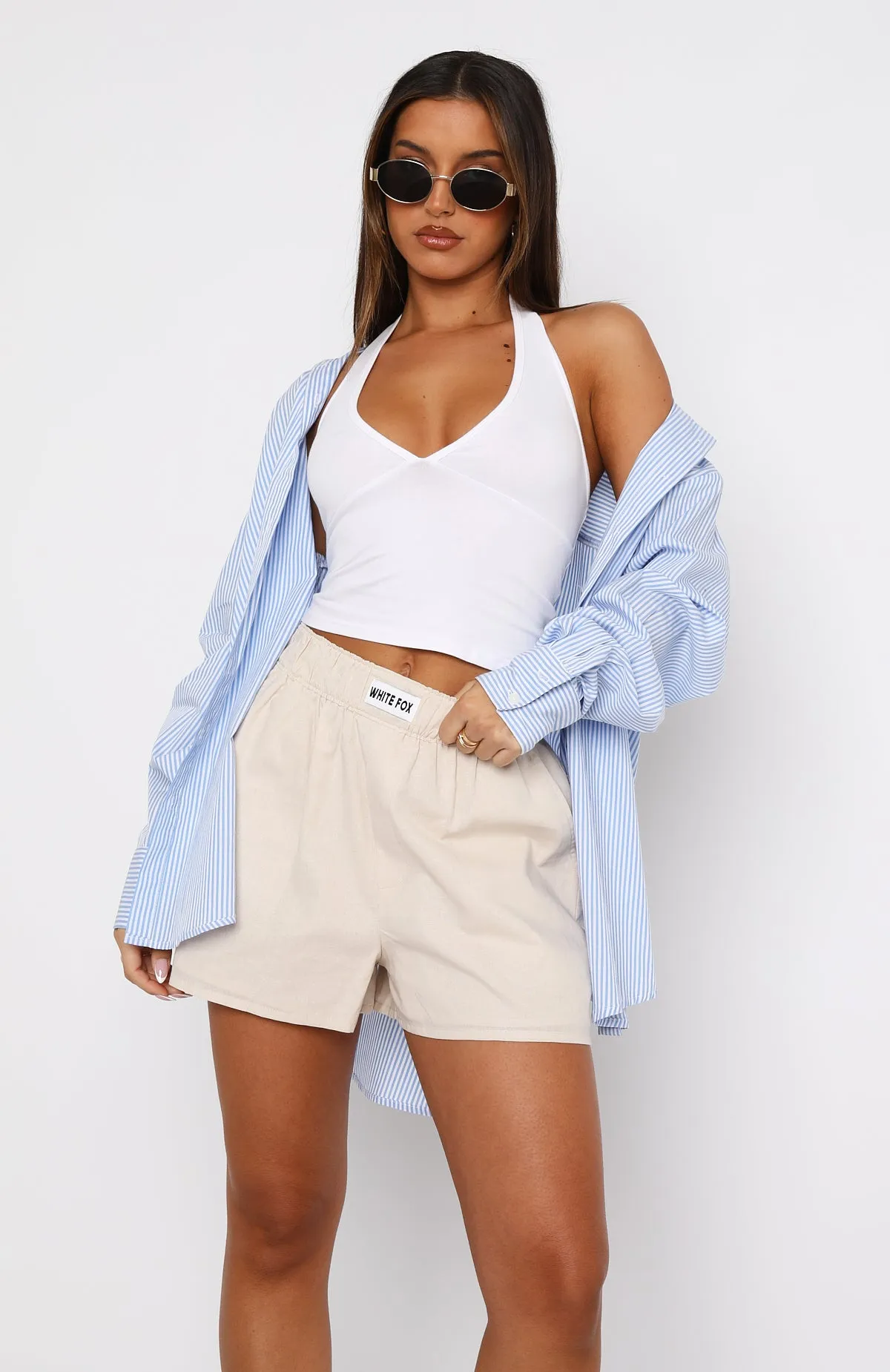Nothing But Love Shorts Oat Silk Touch