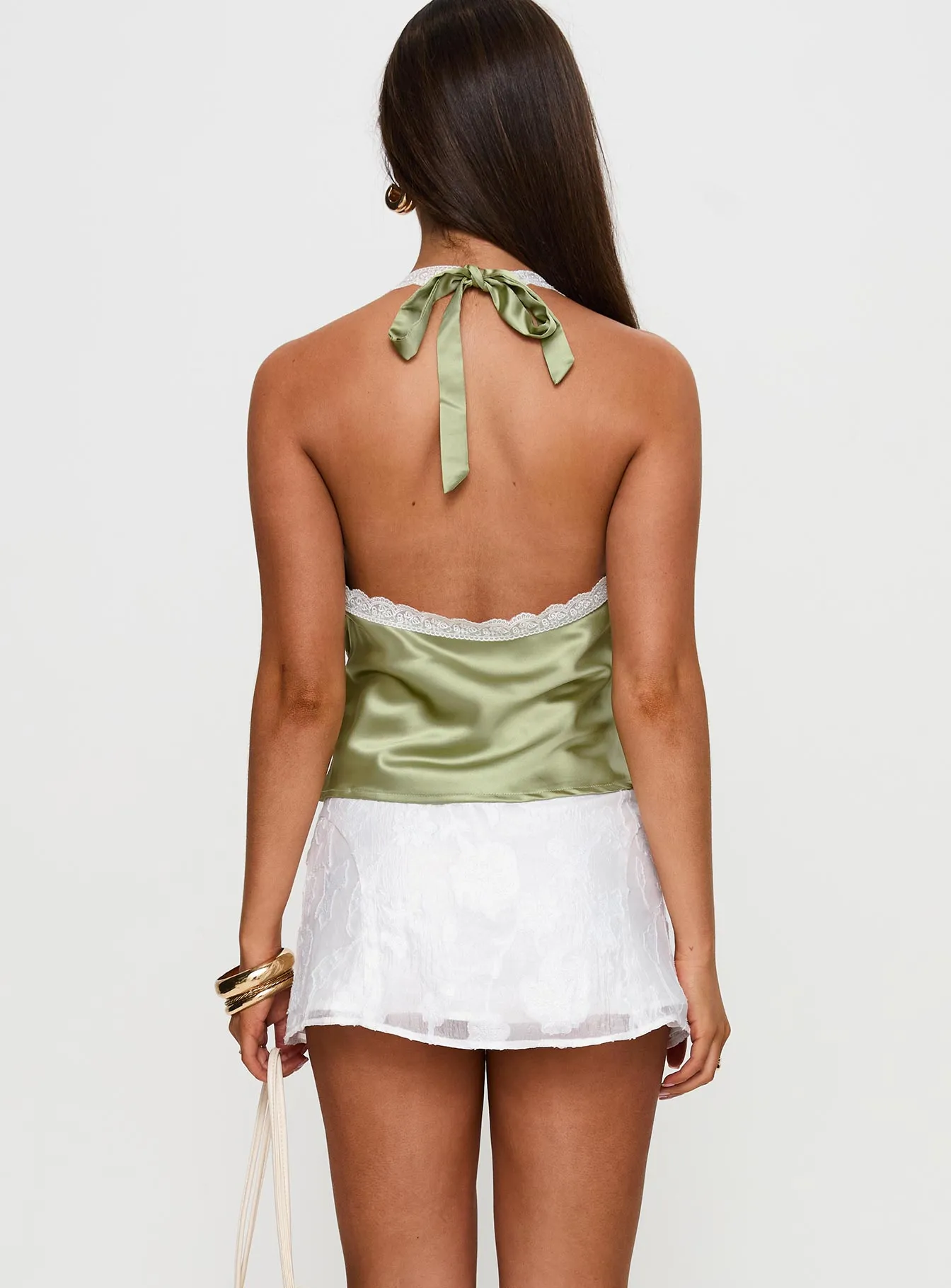 Fashion Mood Breathless Embroidered Mini Skirt White